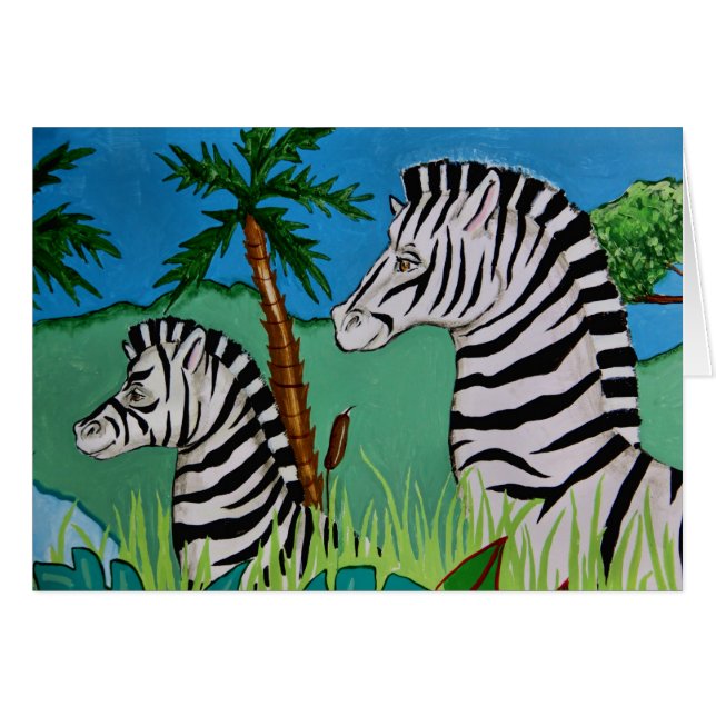 Cartão Zebras (Frente Horizontal)