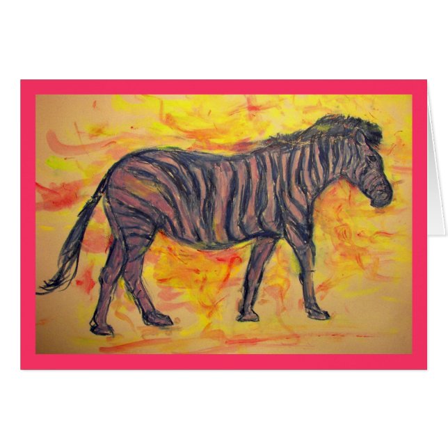 Cartão Zebras Rock (Frente Horizontal)