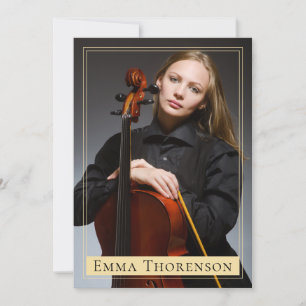 Cartão Zed Promo de Ator de Modelo do Executor de