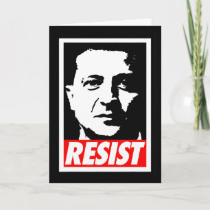 Cartão Zelenskyy - Resistir Apoiar a Ucrânia Eu Estou Com