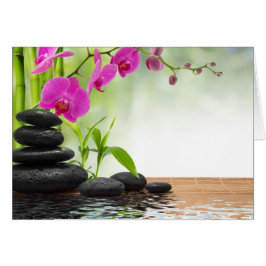 Cartão zen,peace,rochid rosa,linda,spa,cura,yoga,