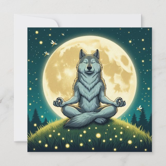 Cartão Zen wolf (Frente)