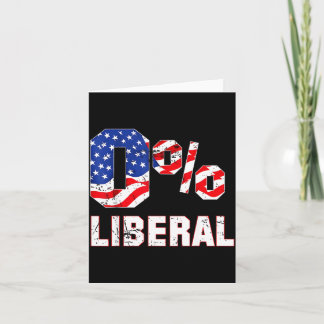 Cartão Zero Porcento 0% Liberal Antigo Eua Bandeira Litic