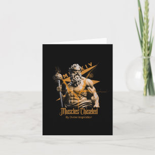 Cartão Zeus Deuses Gregos Trovão Mitologia Academia Motiv