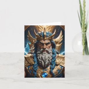 Cartão Zeus Jupiter Grego Mito Olimpo