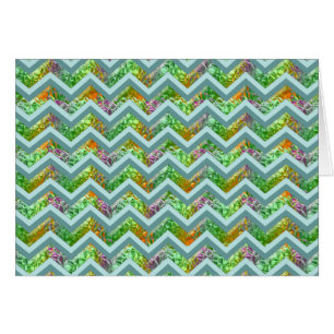 Cartão Ziguezague do vitral