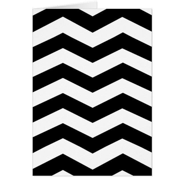 Cartão Ziguezague moderno (Frente)