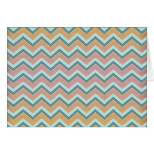 Cartão Ziguezague morno macio das cores