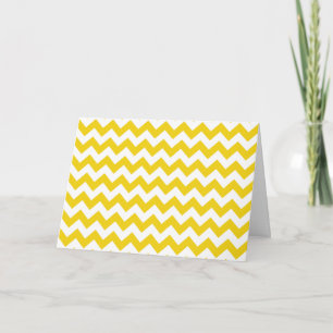 Cartão Zigzag Amarelo, Chevron Amarelo, Padrão Geométrico