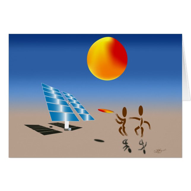 Cartão Zinglees ~ Energia solar (Frente Horizontal)