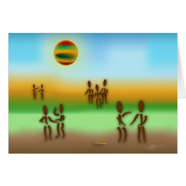 Cartão Zinglees ~ Espalhe a palavra (Frente Horizontal)