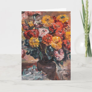 Cartão Zinnien   Lovis Corinth