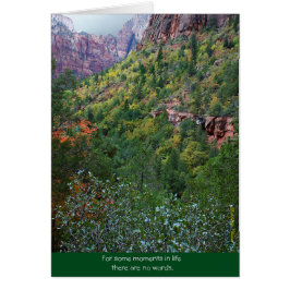 Cartão Zion Canyon: Bereavement