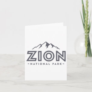 Cartão Zion National Park Shirt Utah Mountain Women