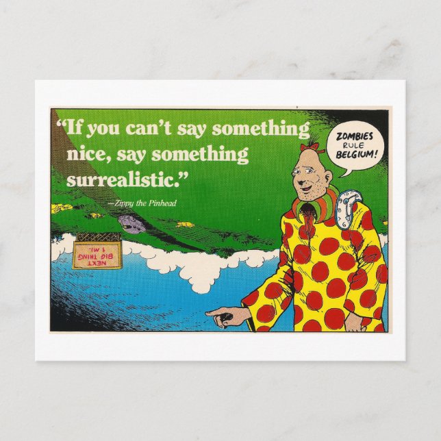 Cartão Zippy Surrealista (Frente)