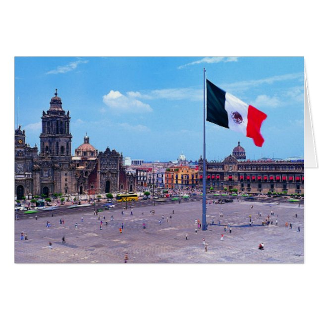 Cartão Zocalo, Cidade do México, México (Frente Horizontal)