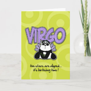 Cartão Zodiac Birthday - Virgo