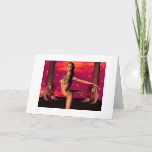 Cartão Zodiac Happy Birthday ~ Leo