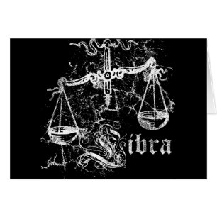 Cartão Zodiac Libra