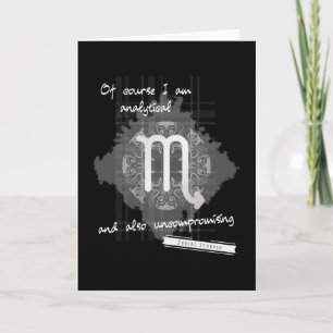 Cartão Zodiac Scorpio