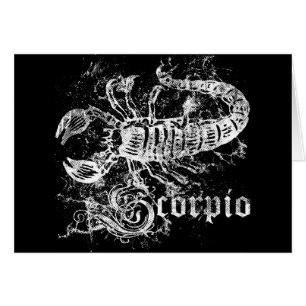 Cartão Zodiac Scorpio