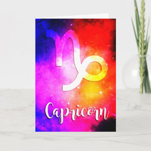 Cartão Zodíaco: Capricórnio Espacial