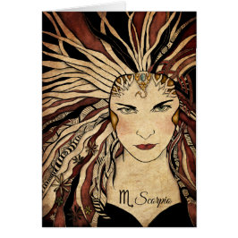 Cartão Zodíaco da Escorpião