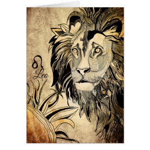Cartão Zodíaco de Leo