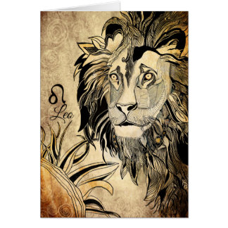 Cartão Zodíaco de Leo