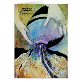 Cartão Zodíaco do Aquário