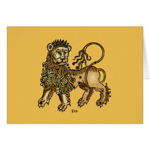 Cartão Zodíaco: Leo, 1482