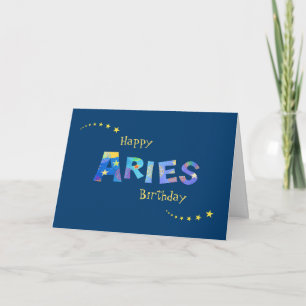 Cartão Zodíaco - Sinal de Aniversário Saudação