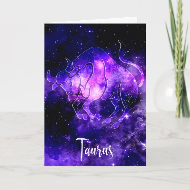 Cartão Zodíaco: Taurus (Frente)