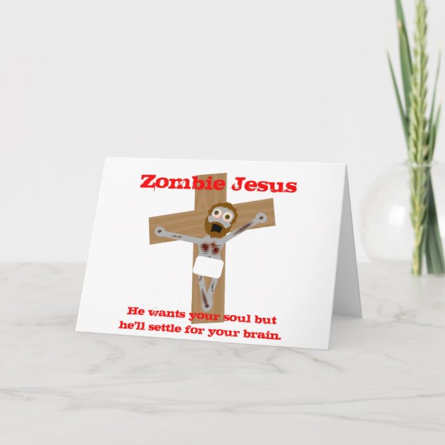 Cartão Zombi Jesus (Frente)