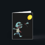 Cartão Zombie Birthday Balloon - Engraçada Zombie Kids A<br><div class="desc">Zombie Birthday Balloon - Engraçados Zombie Kids Amp Boys</div>