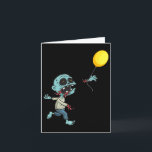 Cartão Zombie Birthday Balloon - Engraçada Zombie Kids A<br><div class="desc">Zombie Birthday Balloon - Engraçados Zombie Kids Amp Boys</div>