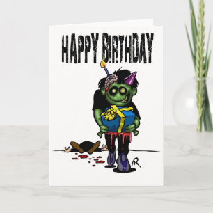 Cartão Zombie Birthday Card