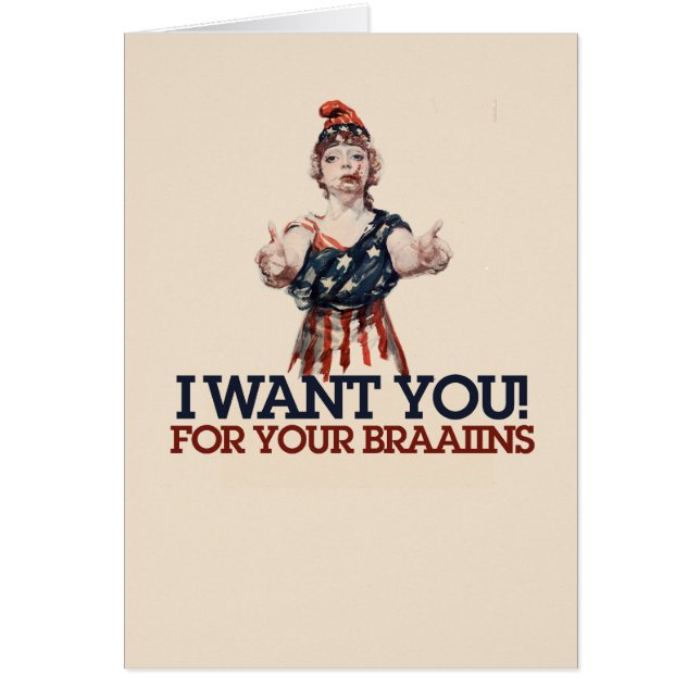 Cartão Zombie Patriótica (Frente)