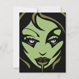 Cartão Zombie Personalizado de Halloween para Conv