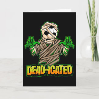 Cartão Zombie Soccer Player Scary Soccer Halloween 