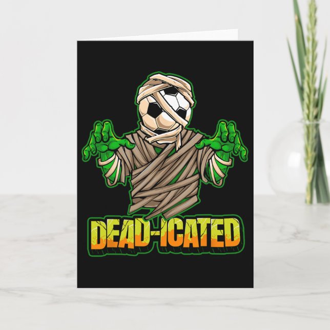 Cartão Zombie Soccer Player Scary Soccer Halloween  (Frente)