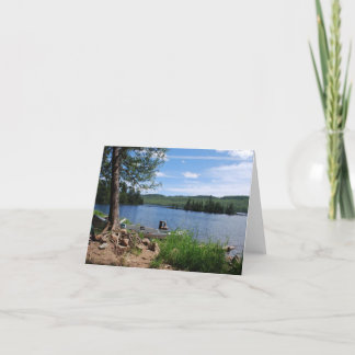 Cartão Zona de canoa de água limite