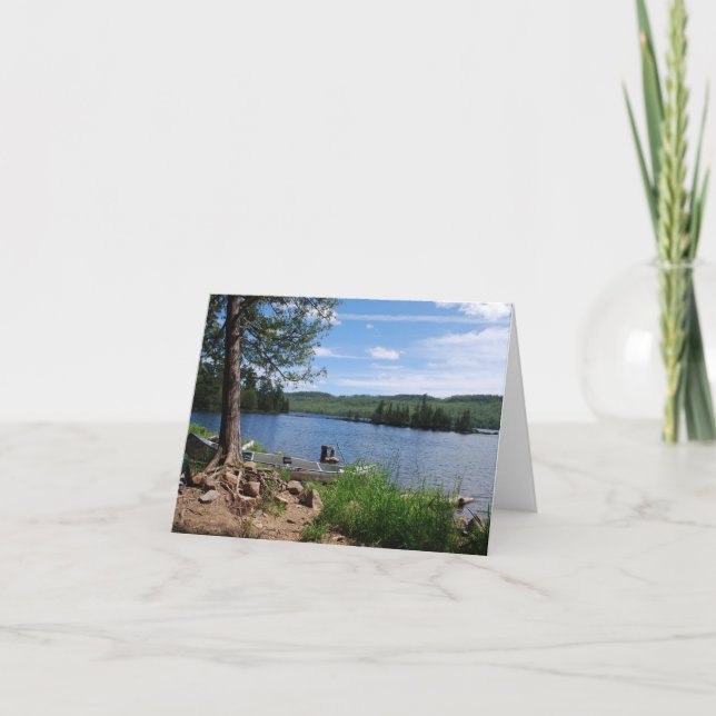 Cartão Zona de canoa de água limite (Frente)