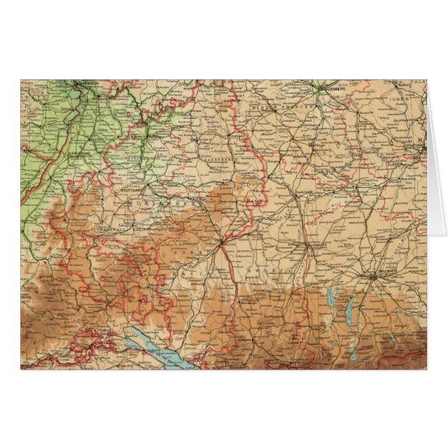 Cartão Zona Sul da Alemanha (Frente Horizontal)