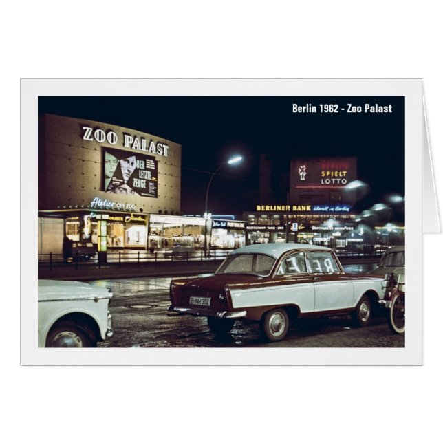 Cartão Zoopalast, Berlin 1962 - Zoo Palast (Frente Horizontal)