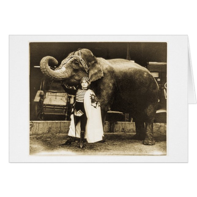 Cartão Zora e chapéu mole 1916 (Frente Horizontal)