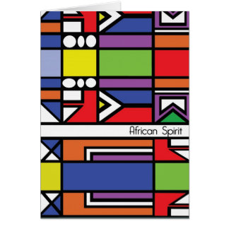 Cartão Zulu tradicional