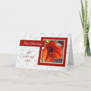 Cartão Zum Geburtstag - feliz aniversario no alemão,