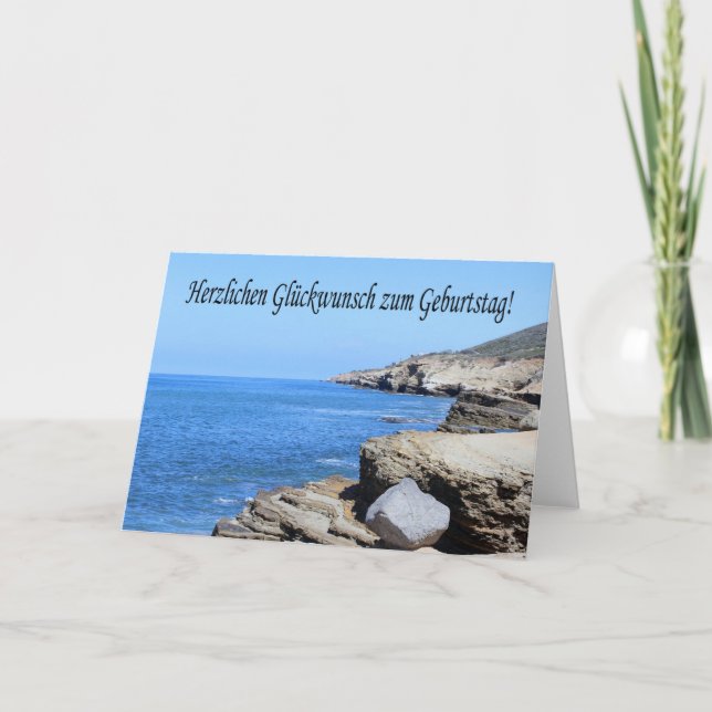 Cartão Zum Geburtstag - San Diego de Herzlichen (Frente)