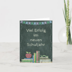 Cartão Zurück zur Schule   Viel Erfolg im neuen Schuljahr